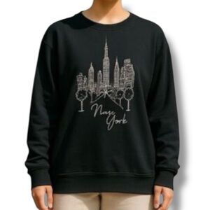 Jane and Delancey Black New York Skyline Sweatshirt💗